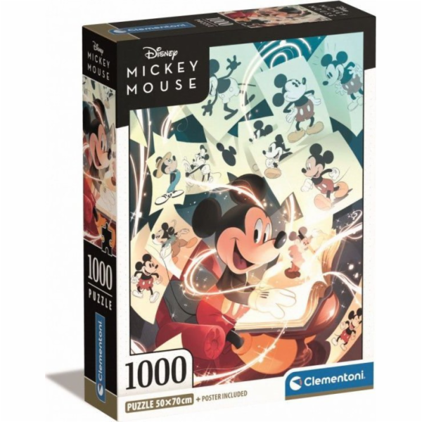 Clementoni Puzzle 1000 dílků Kompaktní Mickey Mouse Celeb...