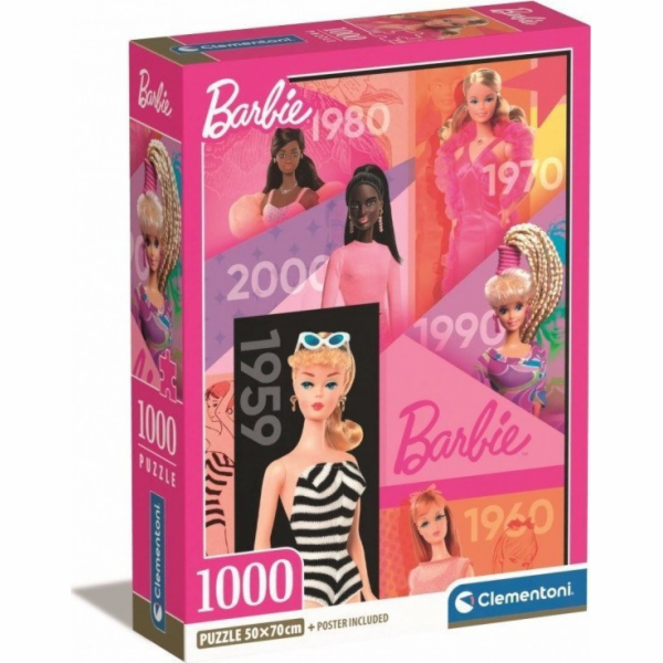 Clementoni Puzzle 1000 dílků Kompaktní Barbie