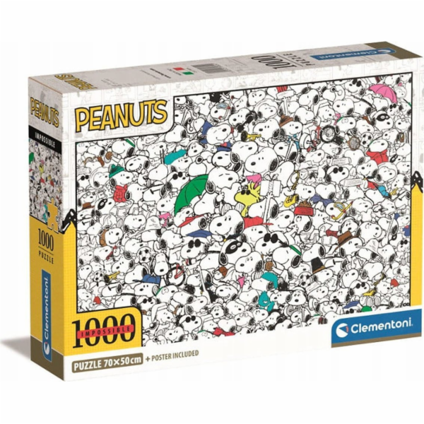 Clementoni Puzzle 1000 dílků Kompaktní Impossible Peanuts
