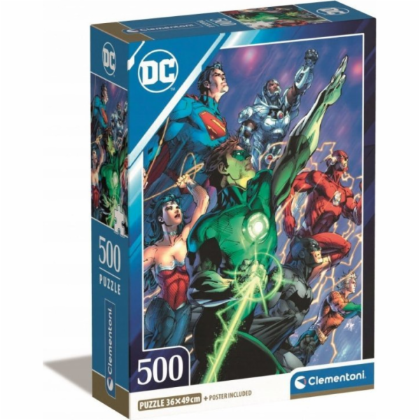 Clementoni Puzzle 500 dílků Kompaktní DC Comics Liga spra...