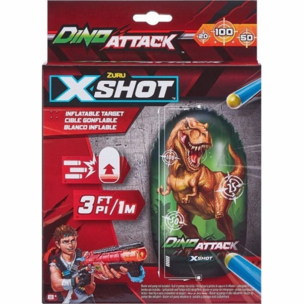 ZURU X-Shot Nafukovací dinosauří terč Dino útok