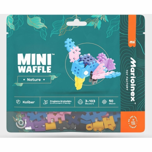 Marioinex Mini vaflové kostky Nature - Kolibřík 50 dílků