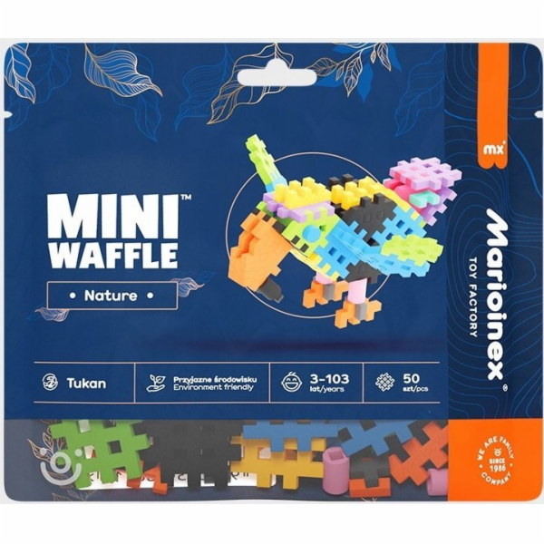 Marioinex Mini vaflové kostky Nature Blocks - Tukan 50 dílků