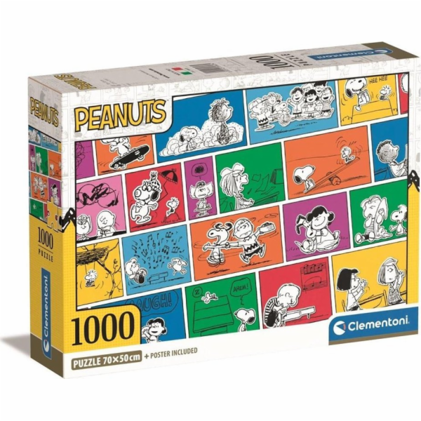 Clementoni Puzzle 1000 dílků Kompaktní Peanuts Peanuts