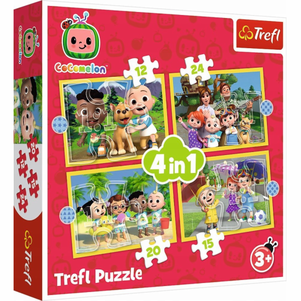 Trefl Cocomelon 4v1 Puzzle Seznamte se s hrdiny