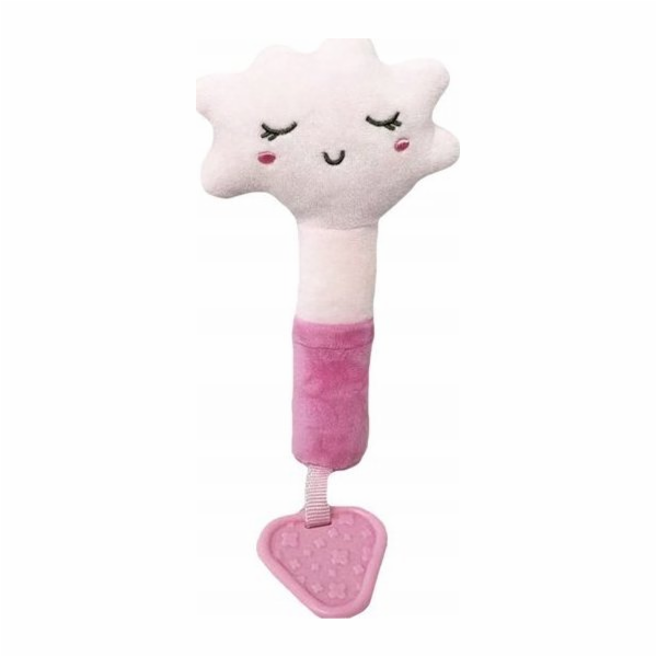 TULILO Hračka se zvukem - Růžový obláček 17 cm