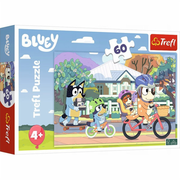 Trefl Puzzle 60 dílků Šťastný modrý