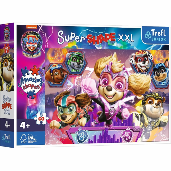 Trefl Puzzle 60 dílků XXL Super Shape Tlapková patrola
