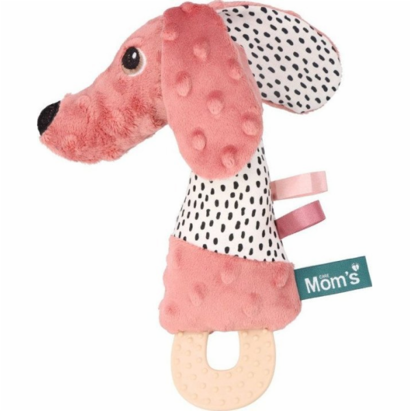 Hencz Toys Jamiś pískací hračka s kousátkem, pastelově rů...