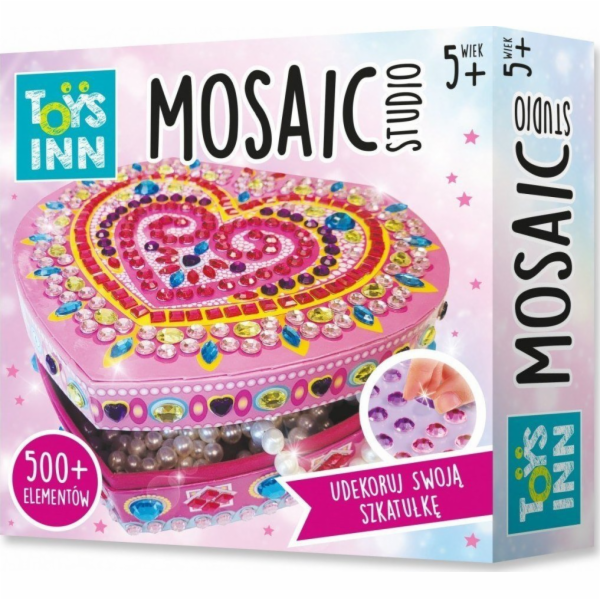 Stnux Kreativní sada Mozaiková krabička se srdíčkem