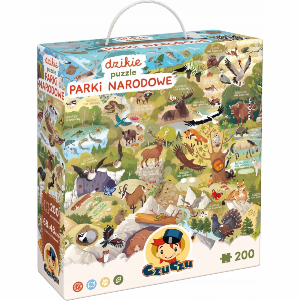 CzuCzu Puzzle Divoké puzzle - Národní parky 200 dílků