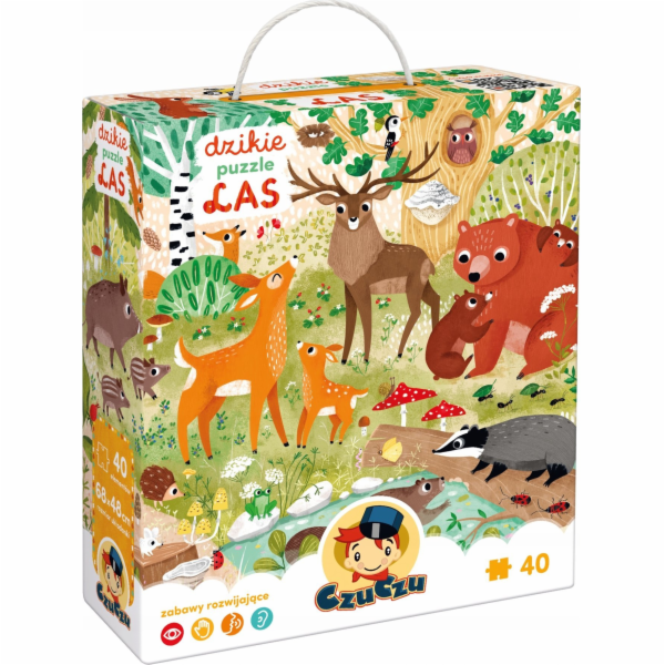 CzuCzu Puzzle Divoké puzzle - Les 40 dílků