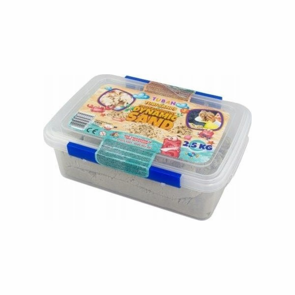 TUBAN Dynamický písek 2,5 kg v krabici, přírodní