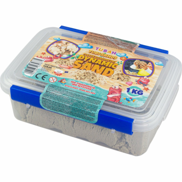 TUBAN Dynamický písek 1kg v krabici, přírodní