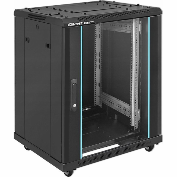 Qoltec 19" RACKová skříň | 15U | 600 x 600 x 855 | ocelov...
