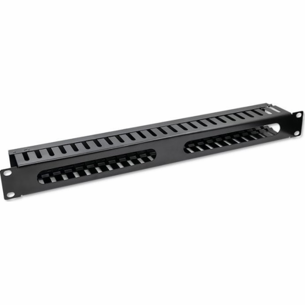 Qoltec Organizér kabelů pro 19" rackové skříně | 24 portů...