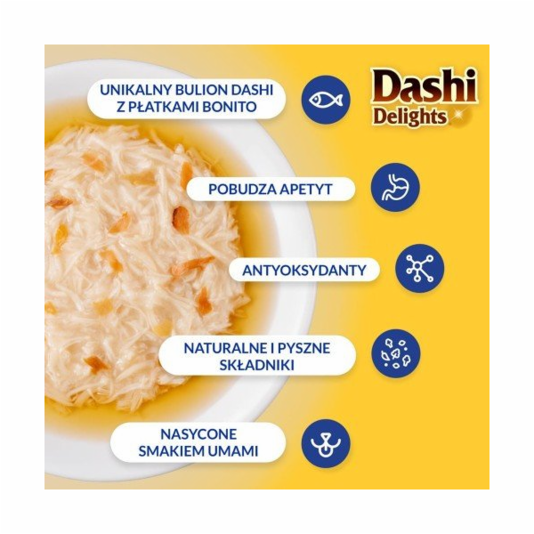 INABA Dashi Delights kuřecí vývar z tuňáka a hřebenatky -...