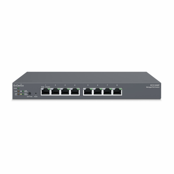 EnGenius ECS1008P síťový přepínač Řízený L2 Gigabit Ether...
