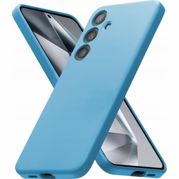 CRONG Barevný kryt pro Samsung Galaxy S24 modrý