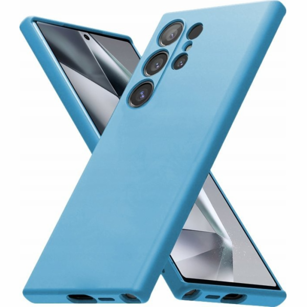 CRONG Barevný kryt pro Samsung Galaxy S24 Ultra modrý