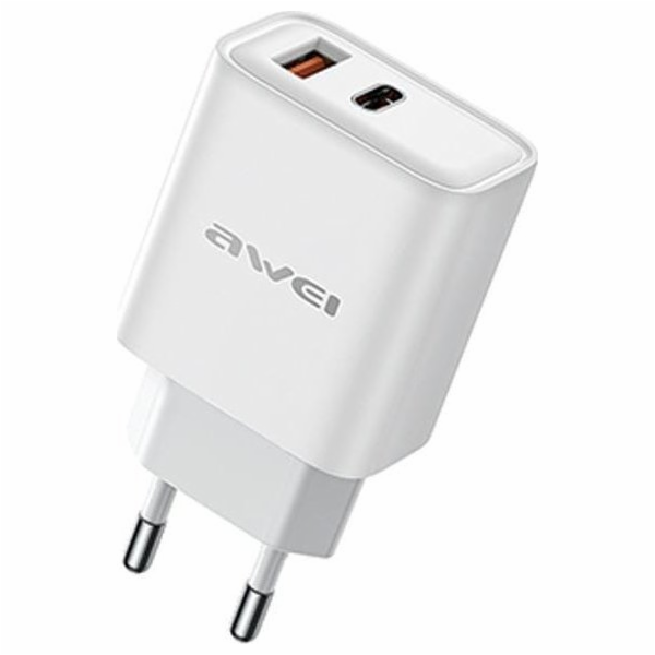AWEI 22,5W GaN USB-C nabíječka do zásuvky, černá