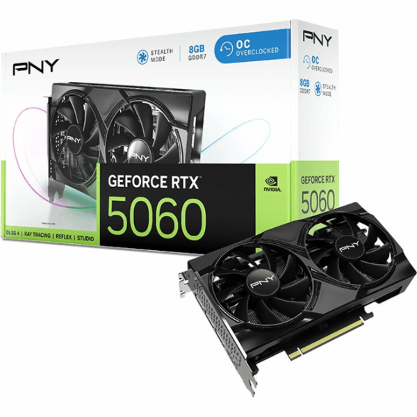 PNY Grafická karta GeForce RTX5060OC 8GB VCG50608DFXPB1-O