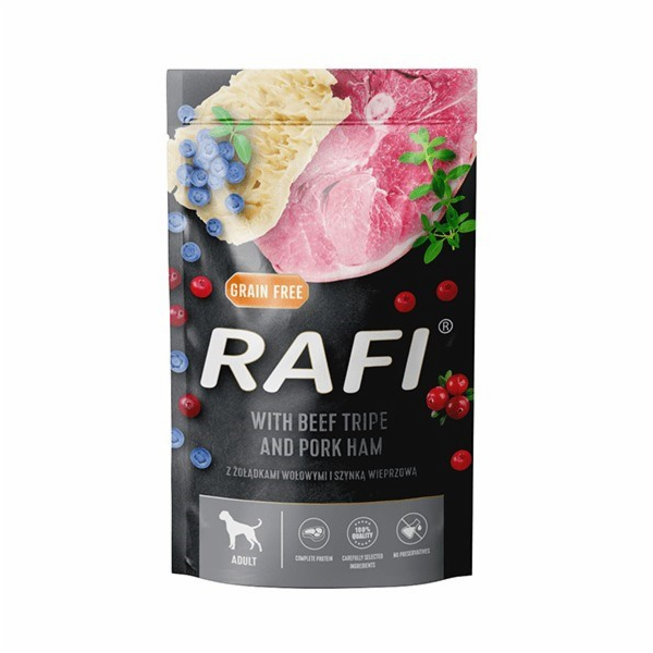 DOLINA NOTECI Rafi Beef tripe with ham - vlhké krmivo pro...