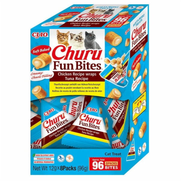 INABA Churu Fun Bites Chicken and tuna - pamlsek pro kočk...