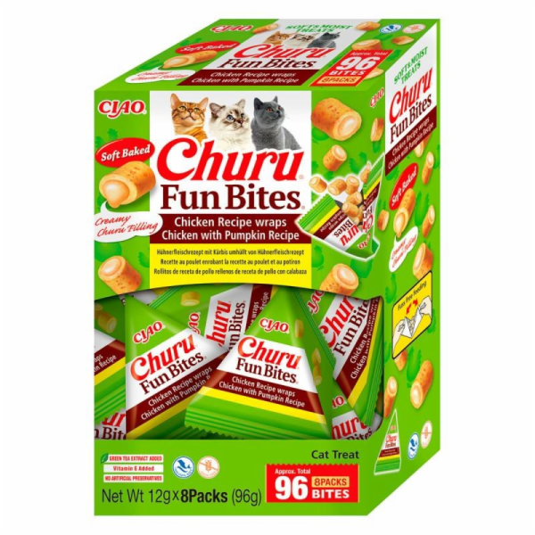 INABA Churu Fun Bites Chicken and pumpkin - pamlsek pro k...