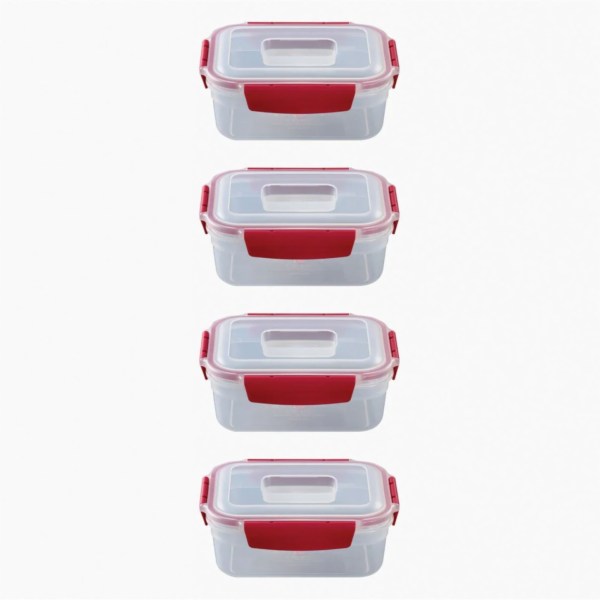 Joseph Joseph Nest Lock 4-Piece  Red 1.1L Food Container Set