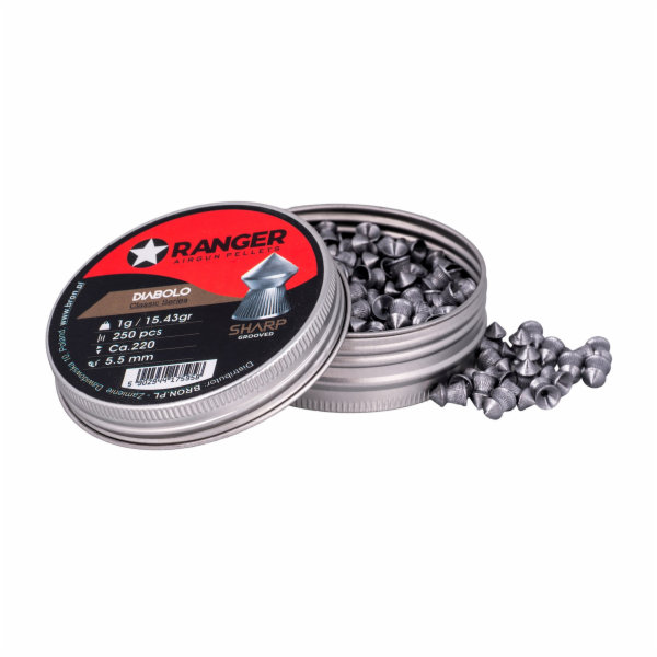 Śrut 5,5 mm RANGER Diabolo Classic Sharp Grooved szpic mo...