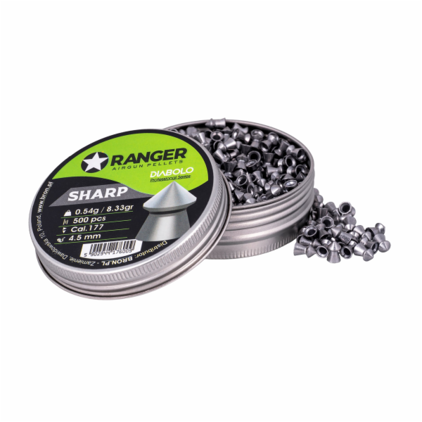 Śrut 4,5 mm RANGER Diabolo Professional Sharp szpic 500 s...