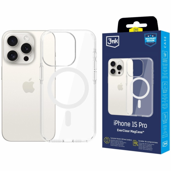 3MK Kryt EverClear MagCase pro Apple iPhone 15 Pro