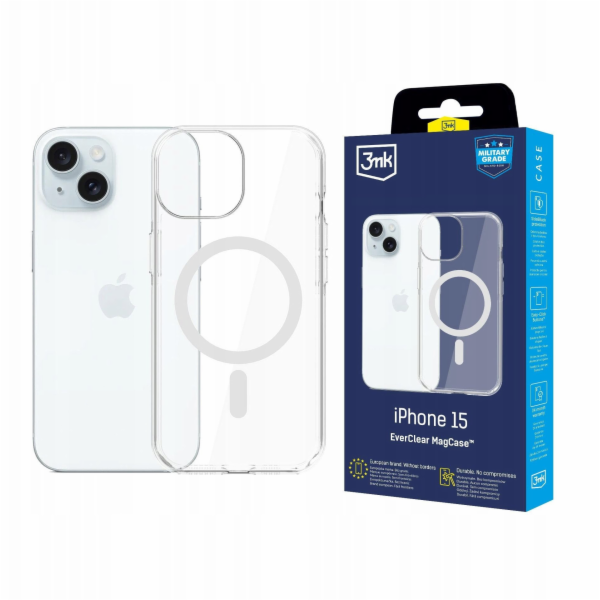 3MK Pouzdro EverClear MagCase pro Apple iPhone 15
