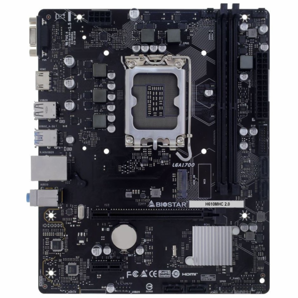 Biostar H610MHC 2.0 (H610, S1700, mATX, DDR4)