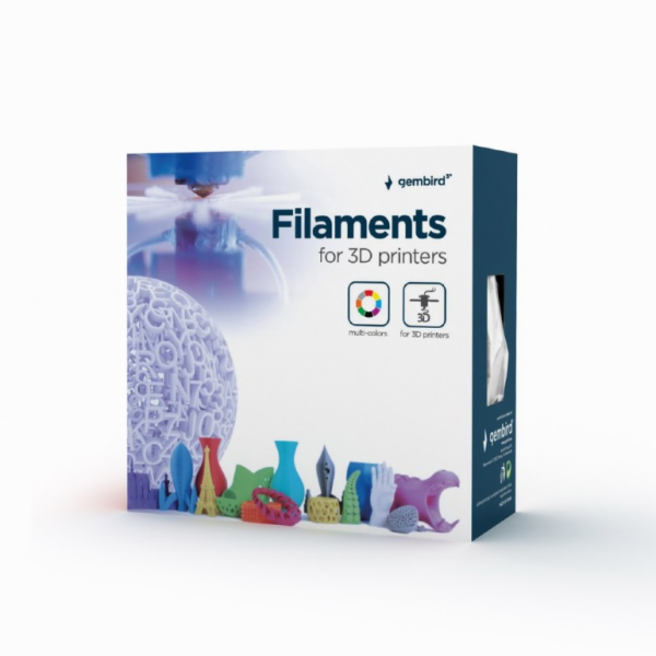 Tlačová struna (filament) GEMBIRD, ABS, 1,75mm, 1kg, modrá