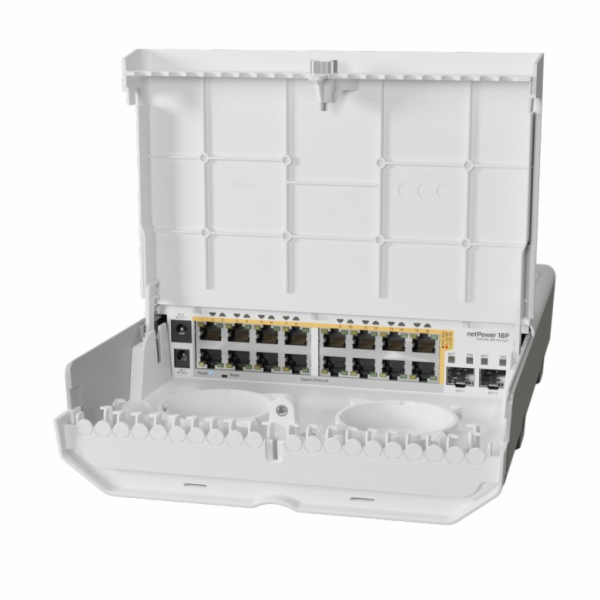 16xGbE 2xSFP+ přepínač CRS318-16P-2S+OUT