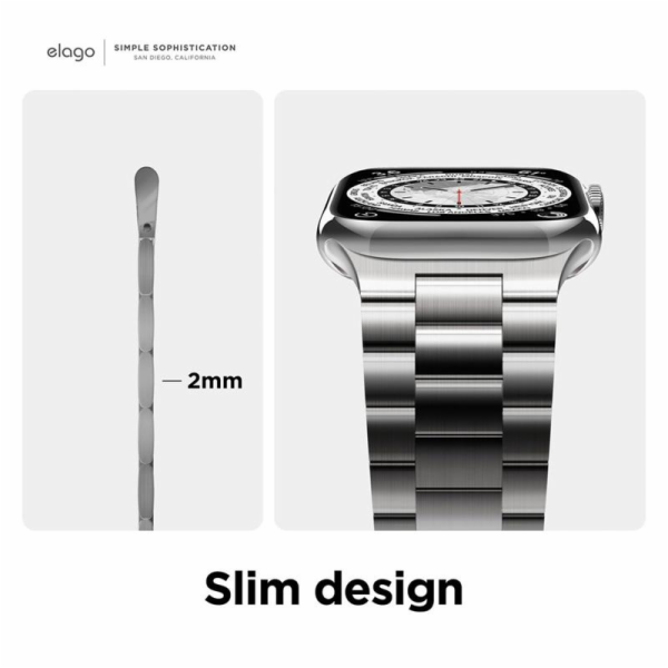 Elago remienok Metal Band pre Apple Watch 44/45/46mm - Ro...