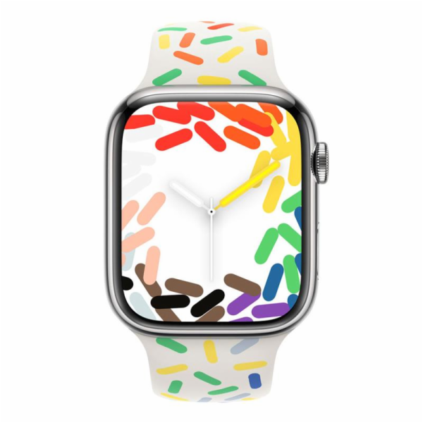 Sportovní pásek Apple Pride Edition 45 mm – velikost M/L