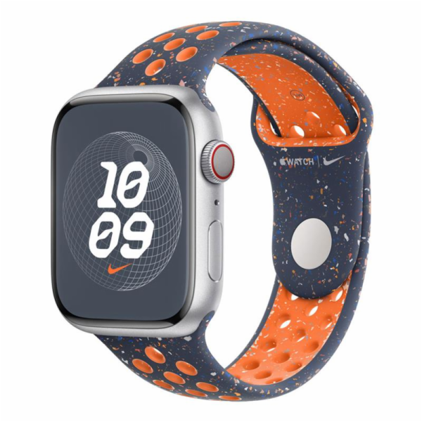 Apple Watch 45mm Blue Flame Nike Sport Band - S/M