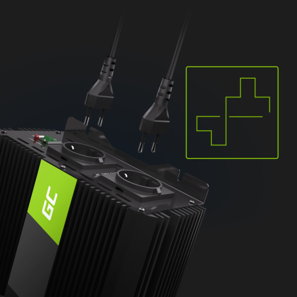 Green Cell Měnič napětí Converter PRO 12V na 230V 2000W/4...