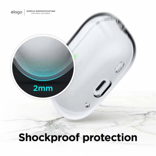 Elago Elago AirPods Pro 2 Nylon Strap TPU Shell Case - po...