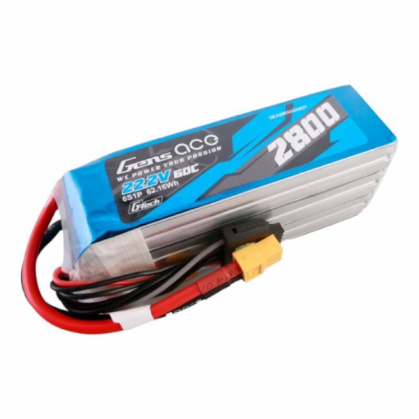 Gens ace G-Tech 2800mAh 22,2V 60C 6S1P Lipo Battery Pack ...