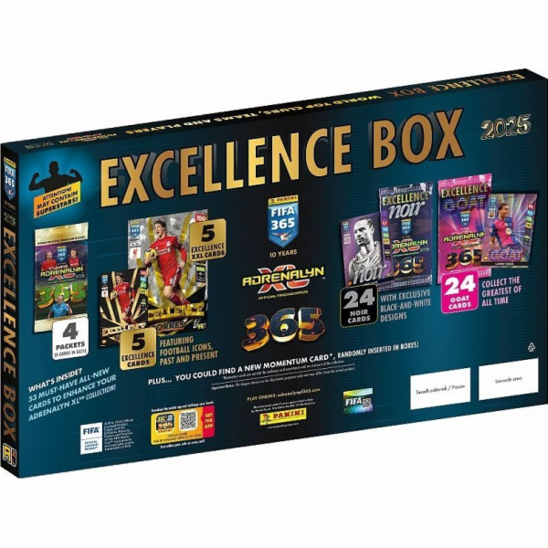 Panini FIFA 365 2024/2025 Adrenalyn karty EXCELLENCE BOX