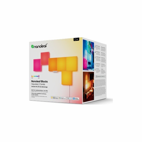 Nanoleaf Chytrá sada Blocks Squares – světelné panely (6 ...