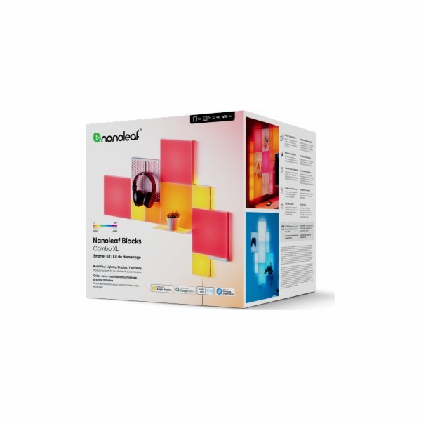 Nanoleaf Startovací sada Blocks Combo - světelné panely (...