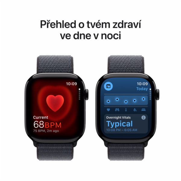 Apple Watch S10/46mm/Jet Black/Sport Band/Ink