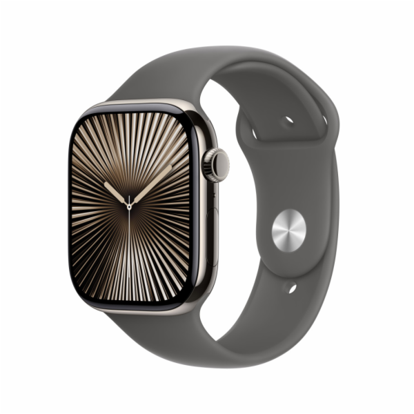 Apple Watch S10 Cell/42mm/Natural/Sport Band/Stone Grey/-S/M