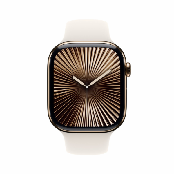 Apple Watch S10 Cell/46mm/Gold/Sport Band/Starlight/-M/L