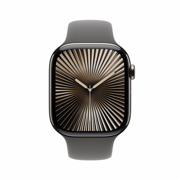 Apple Watch S10 Cell/46mm/Natural/Sport Band/Stone Grey/-S/M